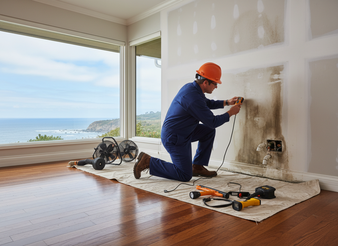 Inspecting For Water Intrusion After Plumbing Issues In Palos Verdes Peninsula