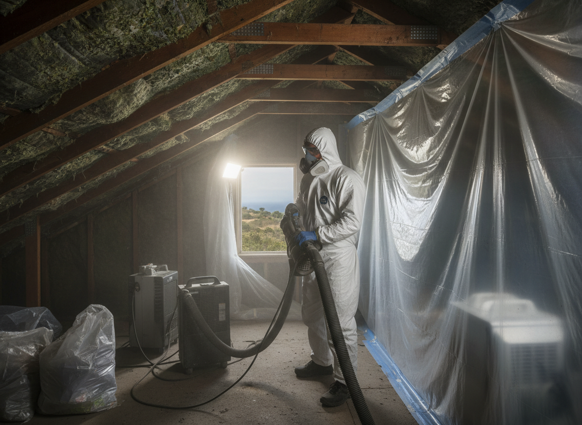 Attic Mold Remediation in Palos Verdes Peninsula, CA